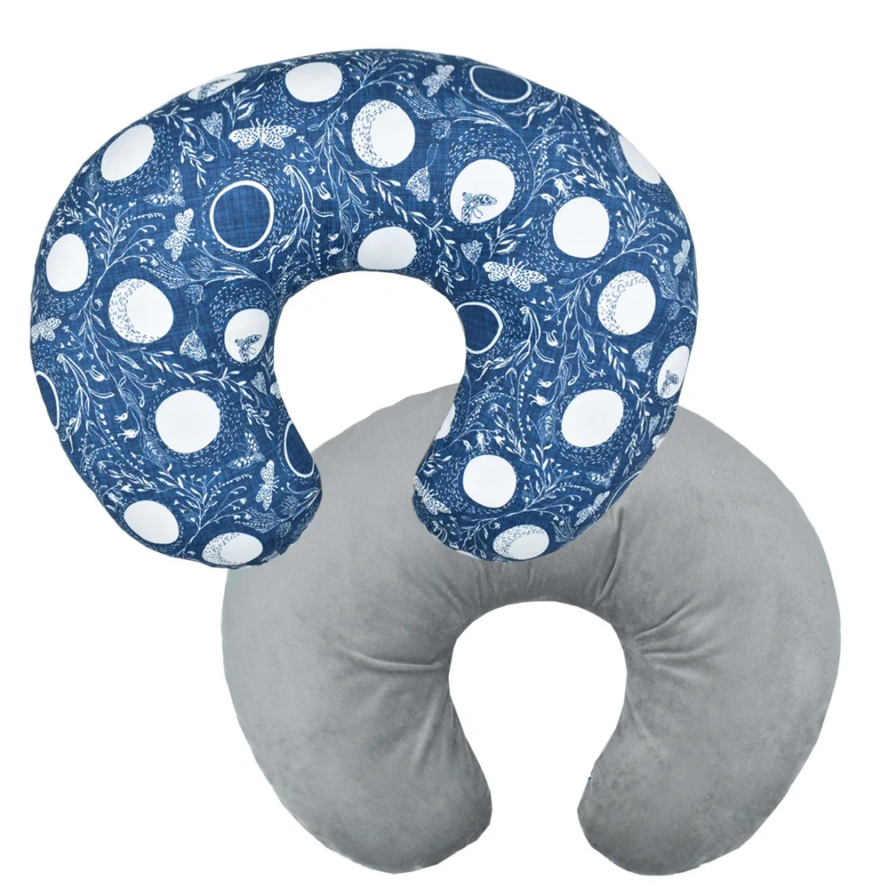Coussin d'allaitement - nuit douce bleu