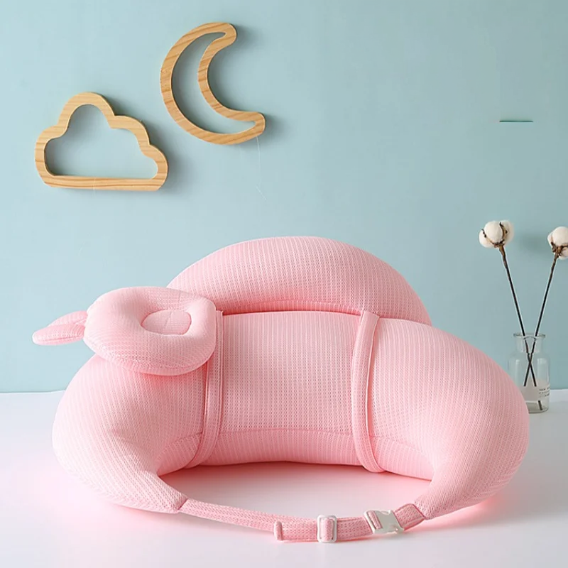 Coussin d'allaitement - rêve rose blanche