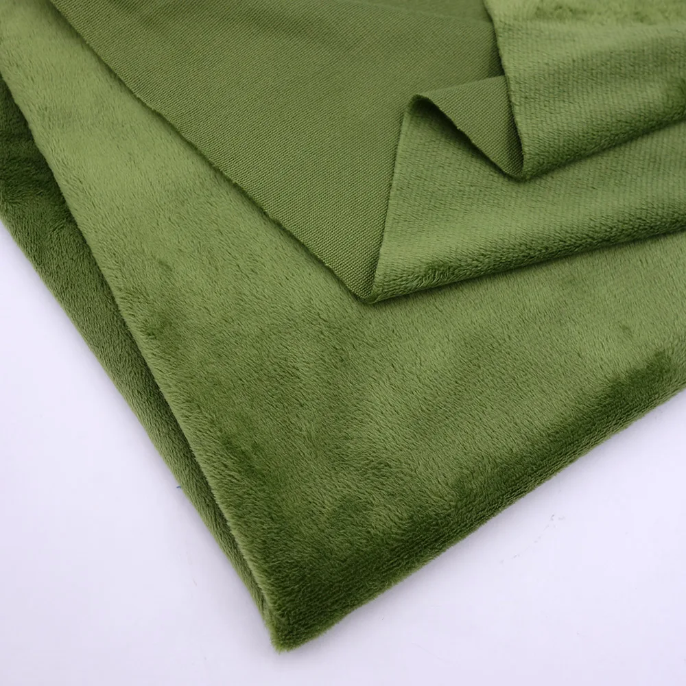tissu vert douillet